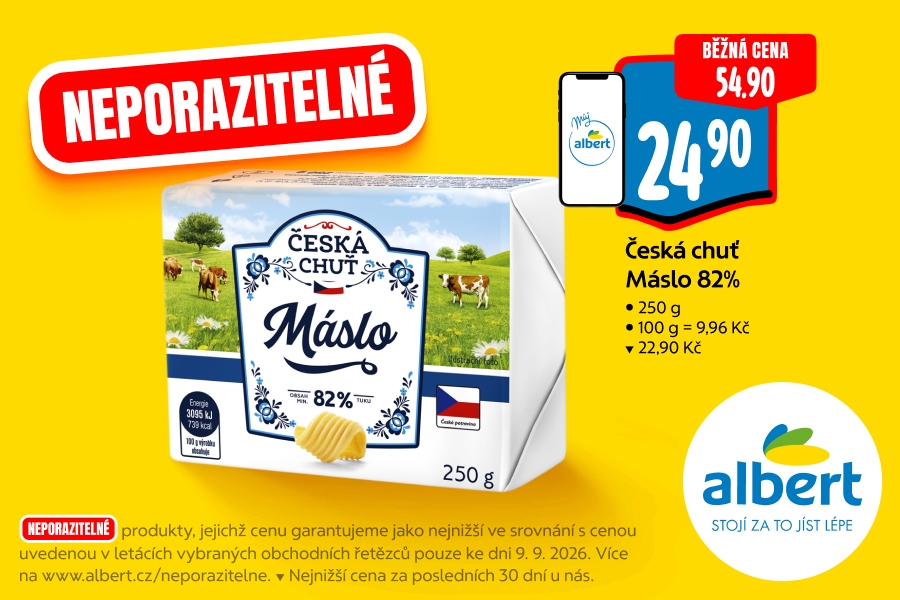 Česká chuť Máslo 82%