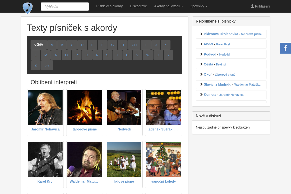 Pisnicky-akordy.cz