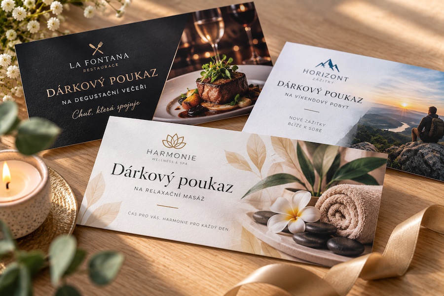 Dárkové poukazy a vouchery