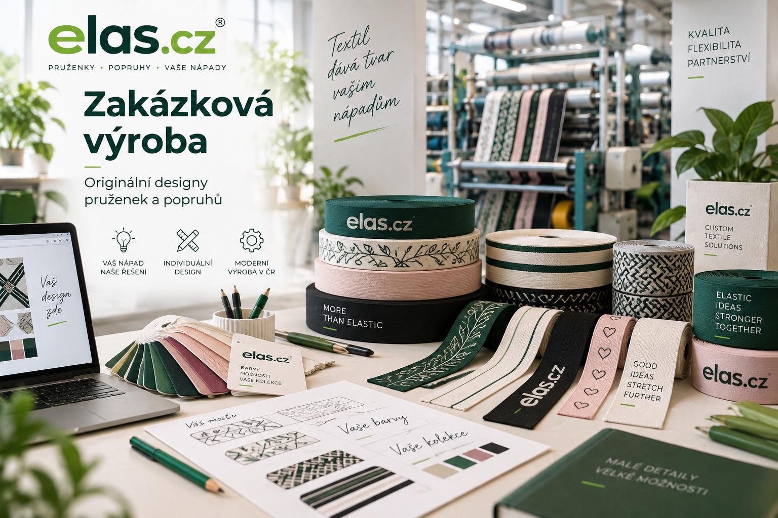 Pruženky a popruhy na zakázku - originální design.