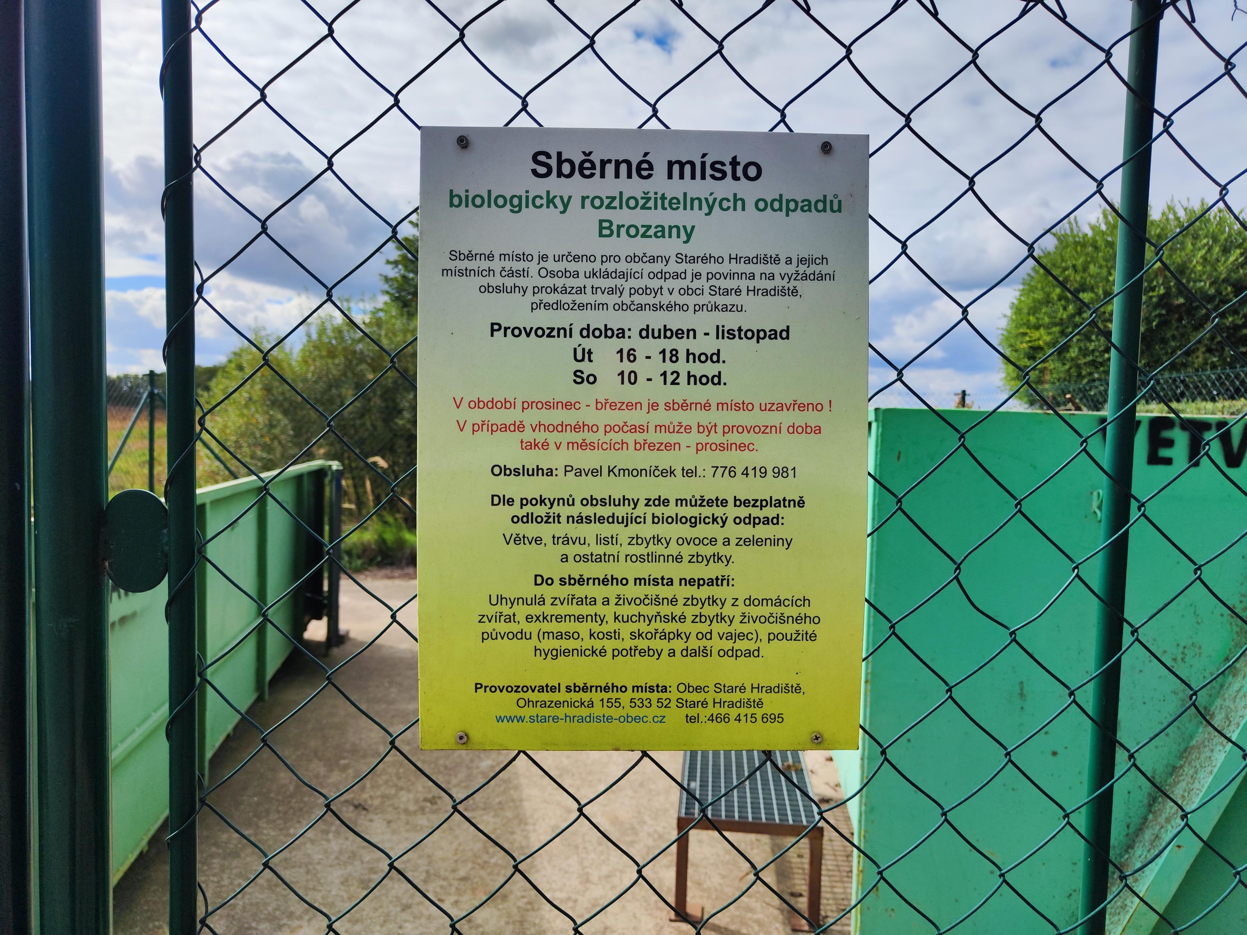 Sběrný dvůr Staré Hradiště foto 2