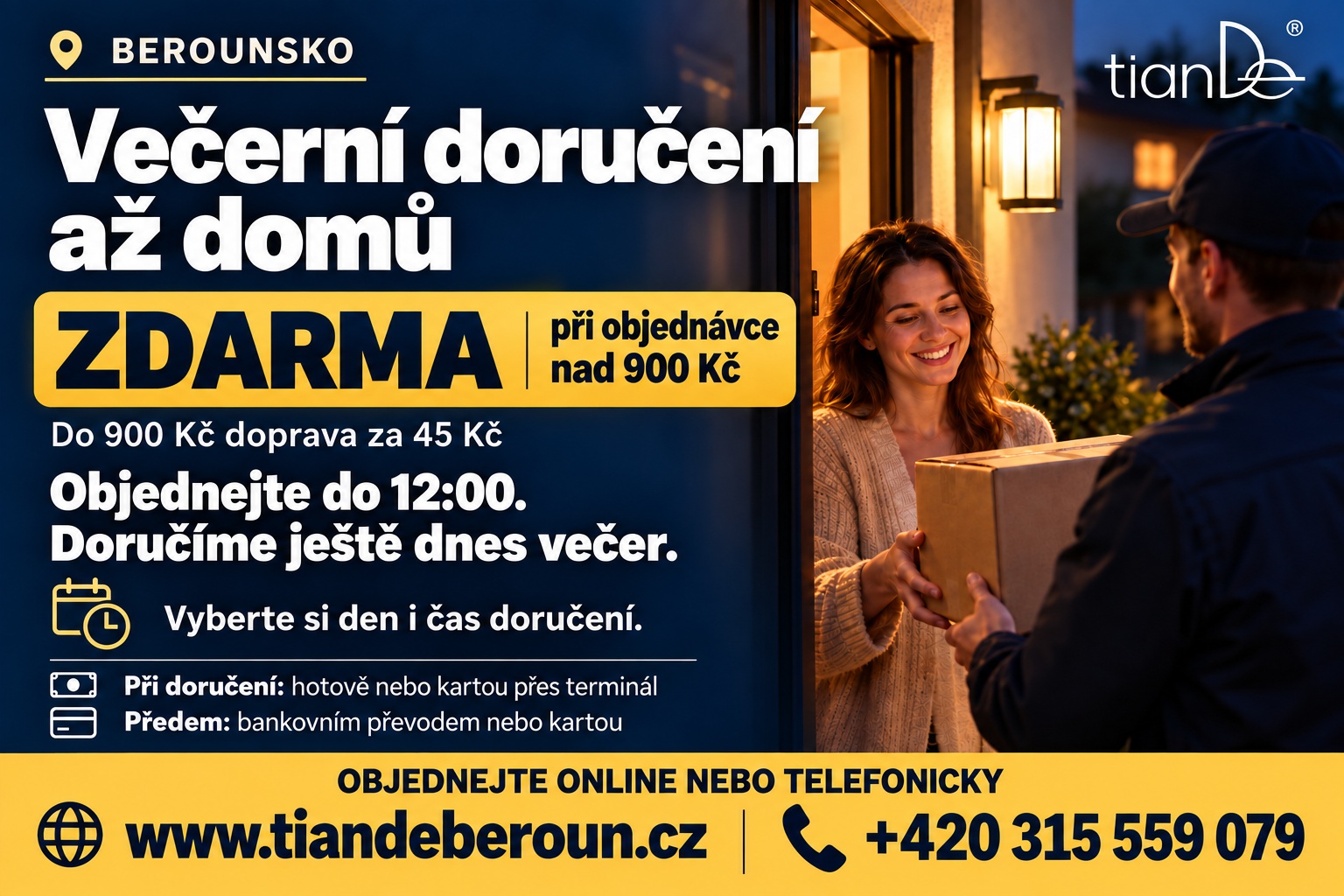 Berounsko: Vylepšení večerní doručení