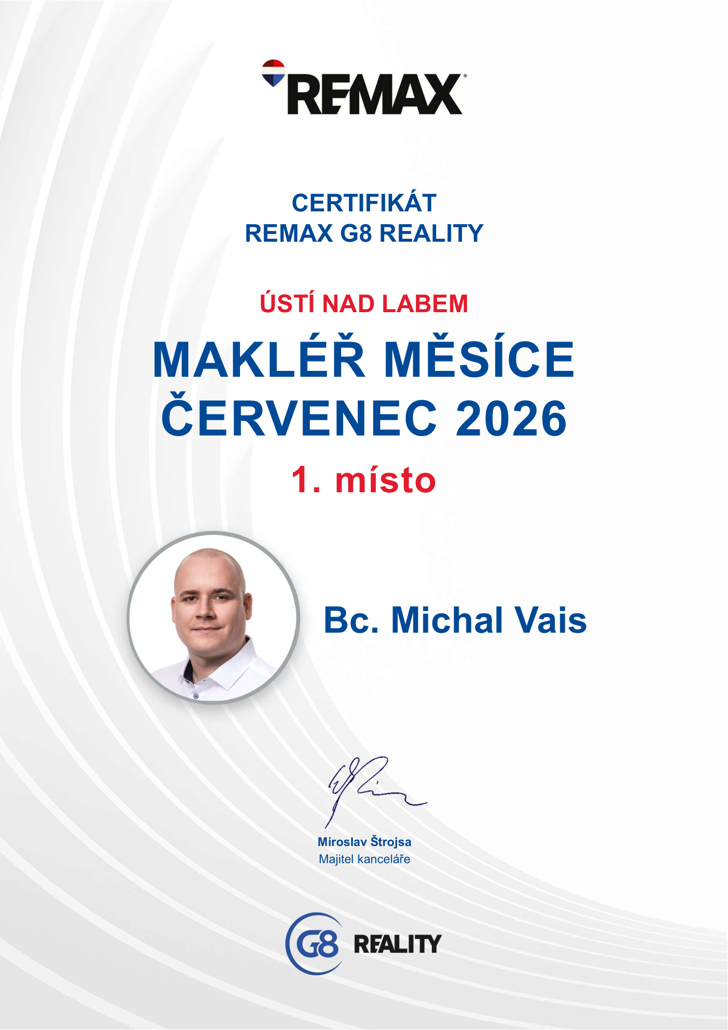 Bc. Michal Vais - realitní makléř RE/MAX foto 2