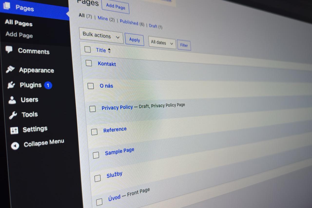 Úpravy webu a správa marketingu na míru