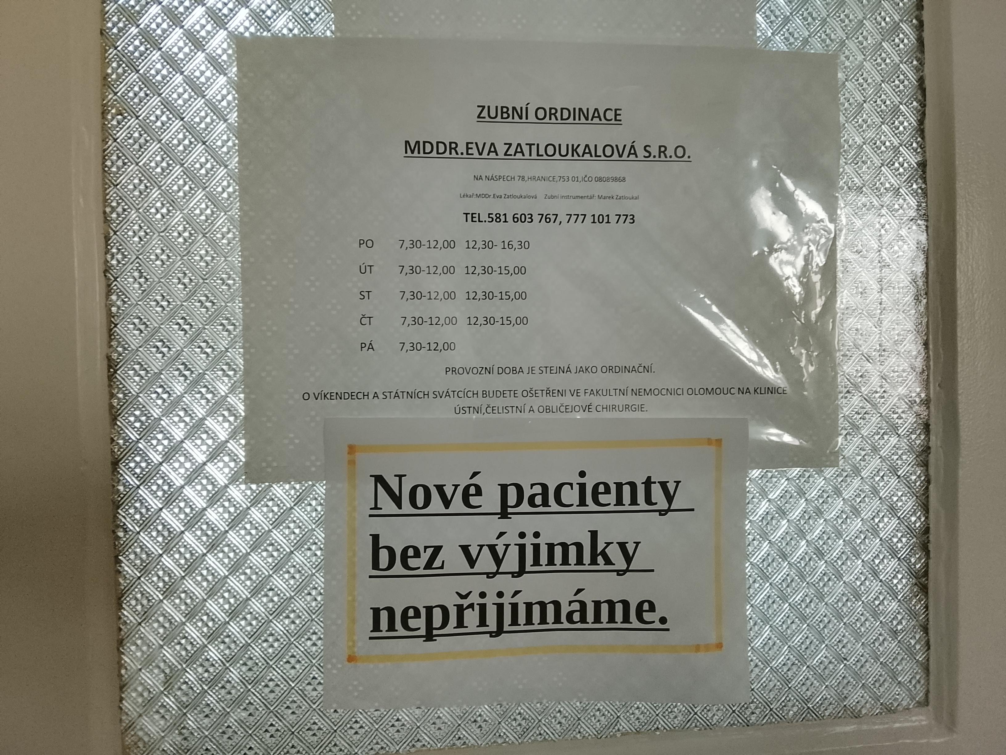 Zubní ordinace MDDr. Eva Zatloukalová s.r.o. foto 2