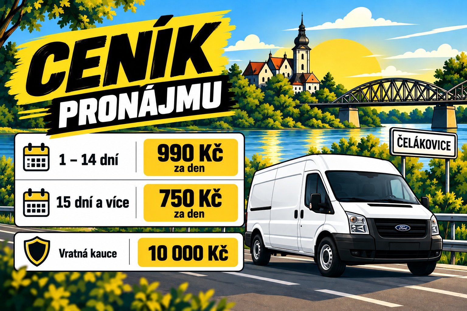 Půjčovna dodávek Čelákovice foto 2