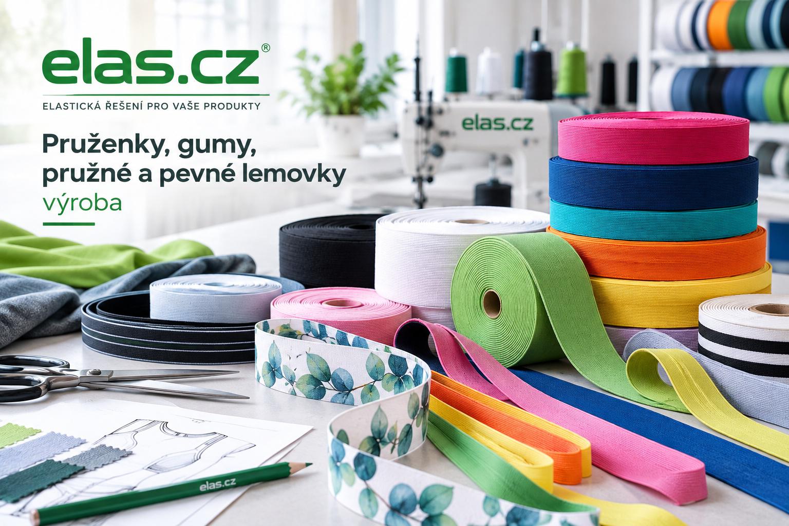 Pruženky, gumy, pružné a pevné lemovky  . výroba.