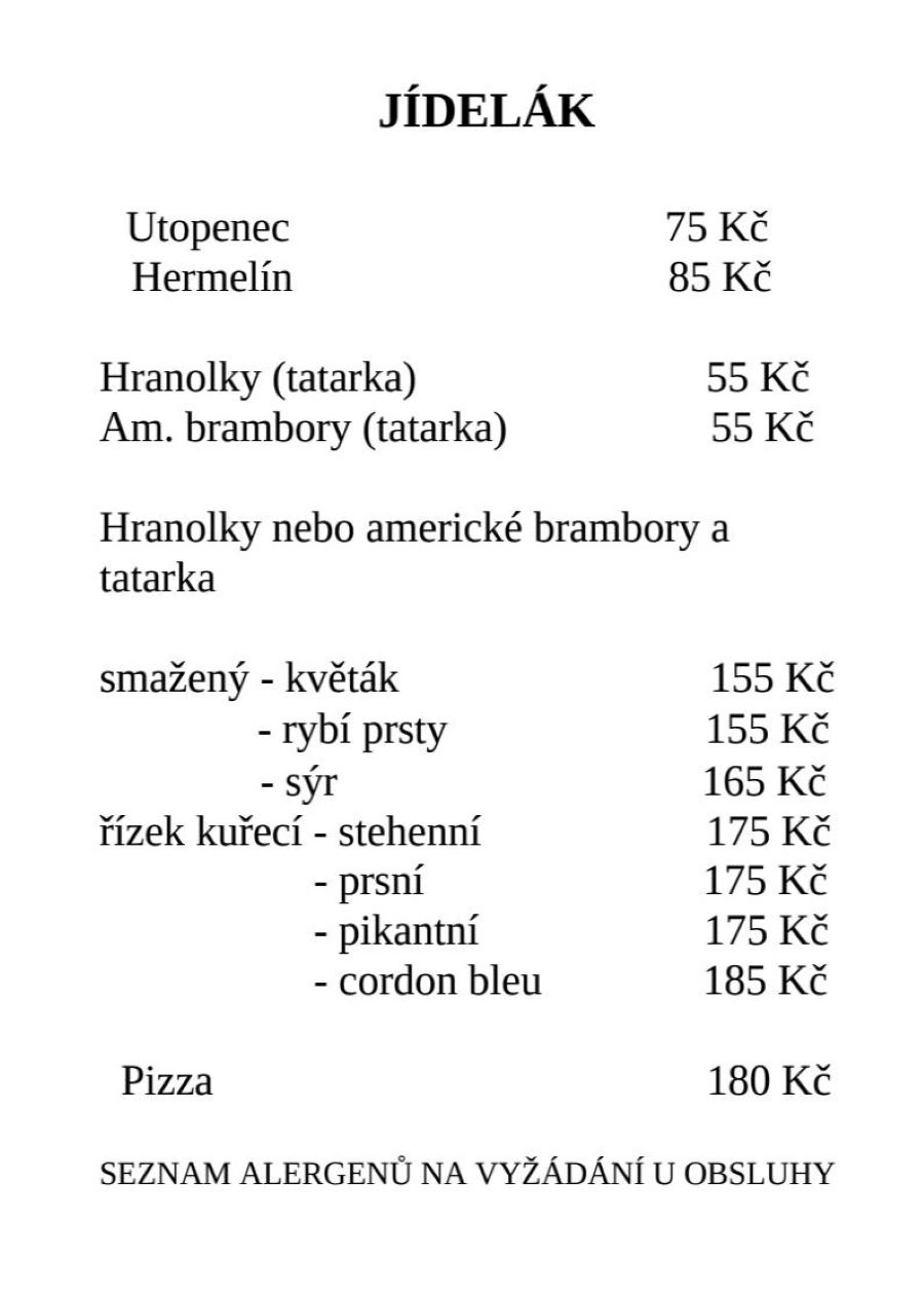 Hospůdka KD Hvožďany