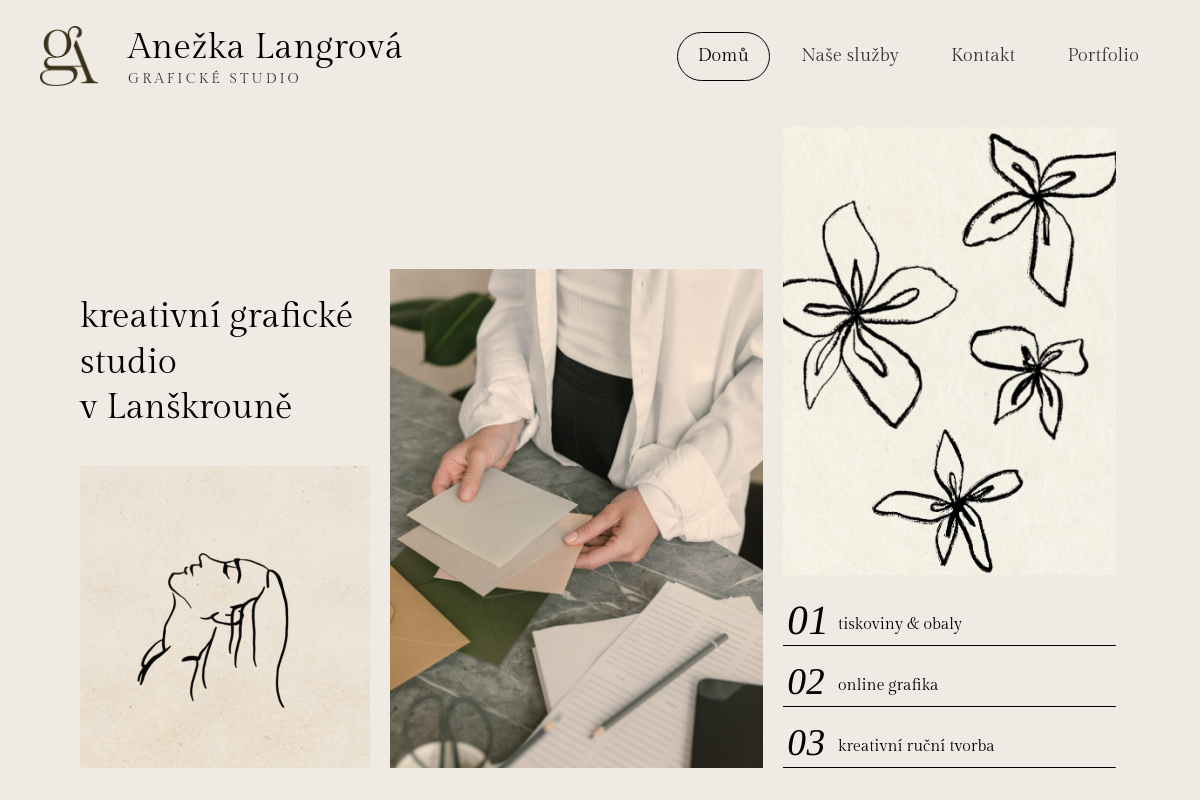 Anežka Langrová, grafický designér