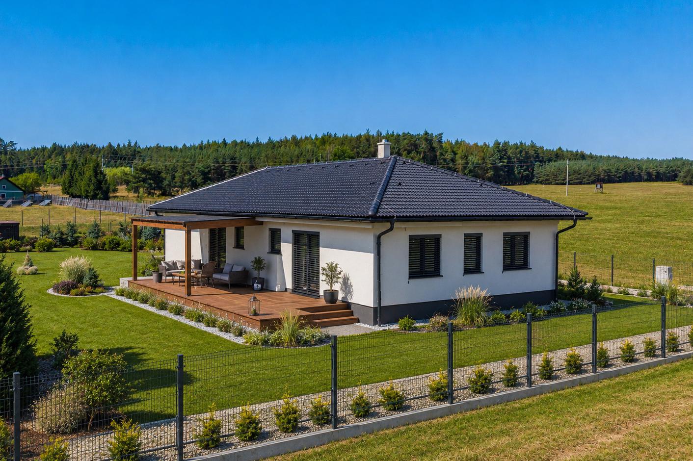 Moderní bungalov ve výstavbě - Líté u Plzně