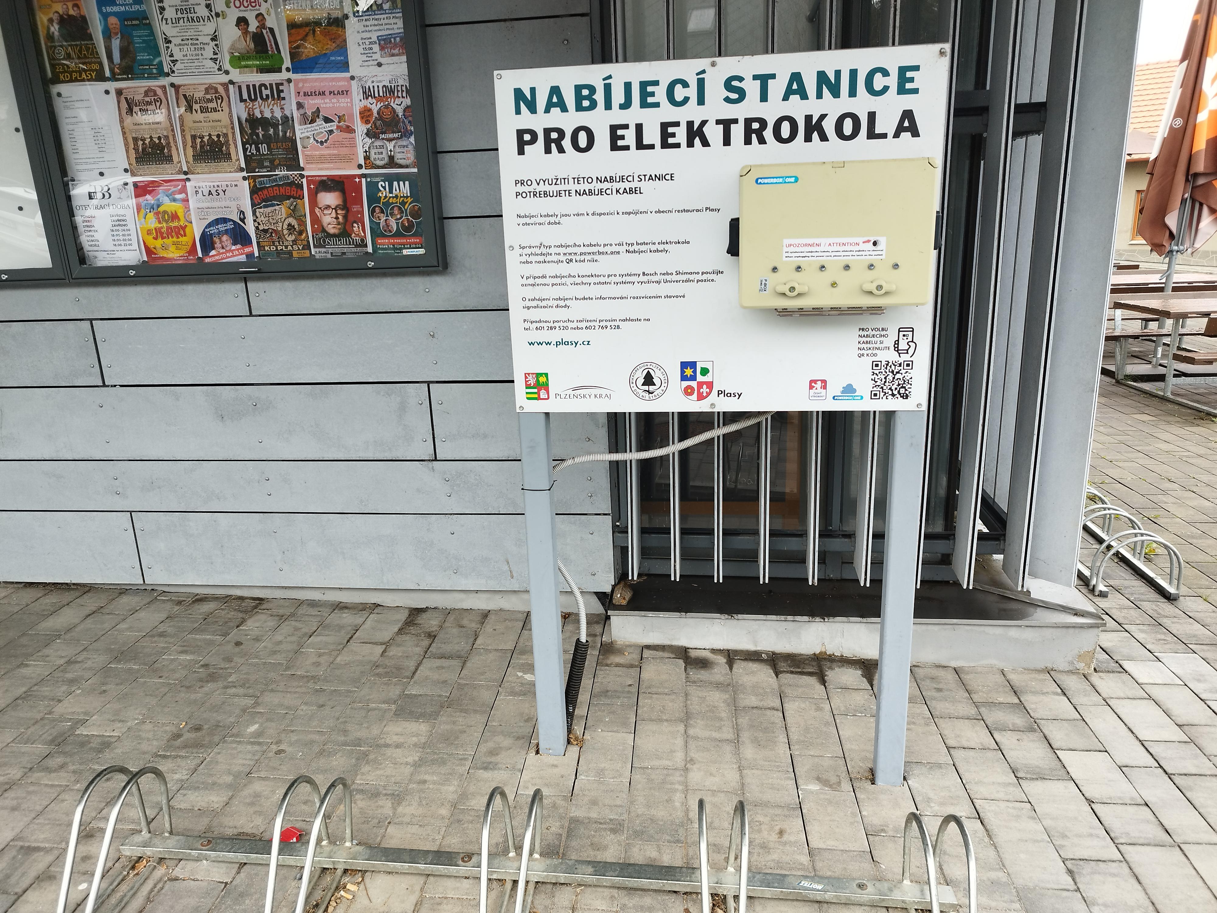 Nabíjecí stanice Restaurace Bio Střela