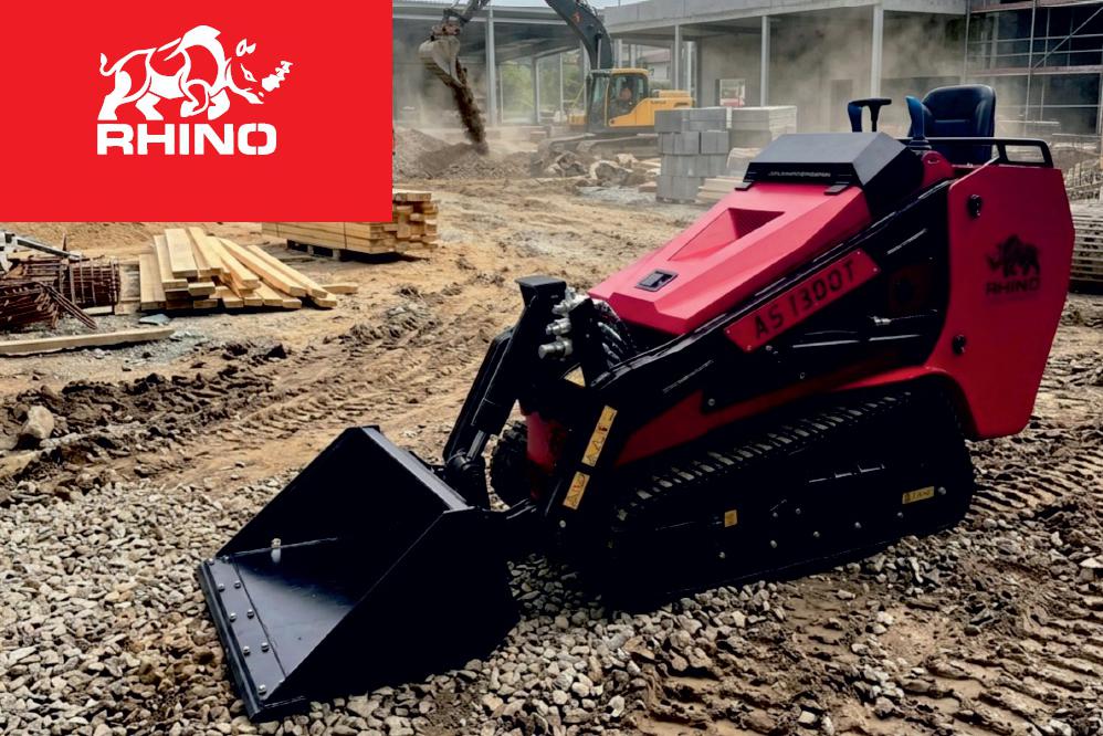 NOVINKA! Pásový PROFI Mini-nakladač RHINO AS1300T