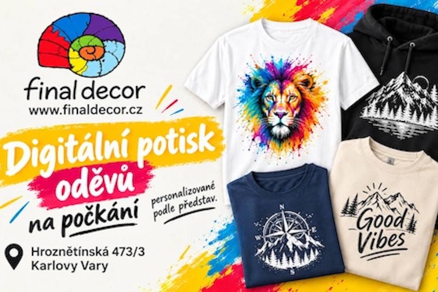 Digitální potisk oděvů na počkání