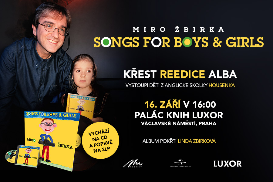 Křest LP MIRO ŽBIRKY SONGS FOR BOYS & GIRLS