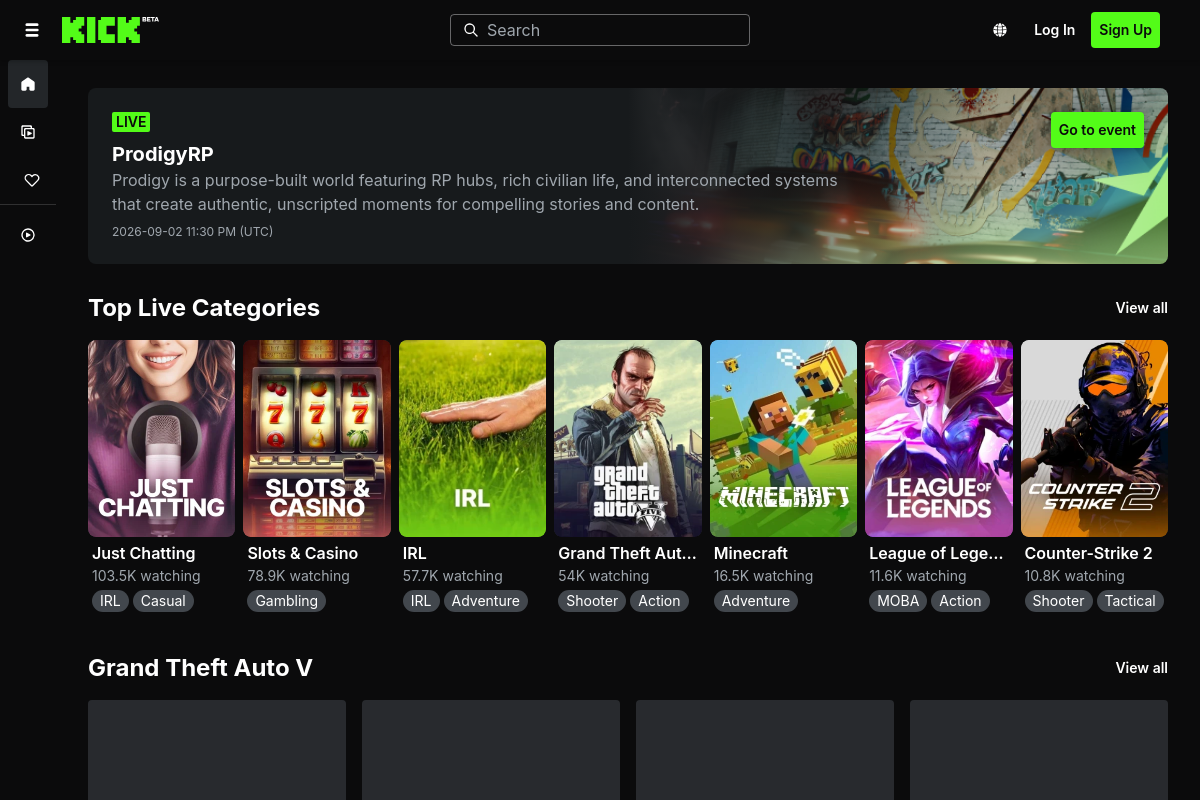 KICK: Live Streaming