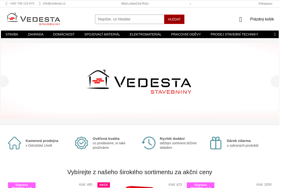 Stavebniny Vedesta