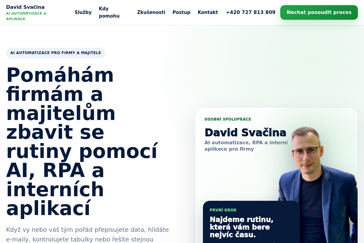 Tvorba webových stránek David Svačina