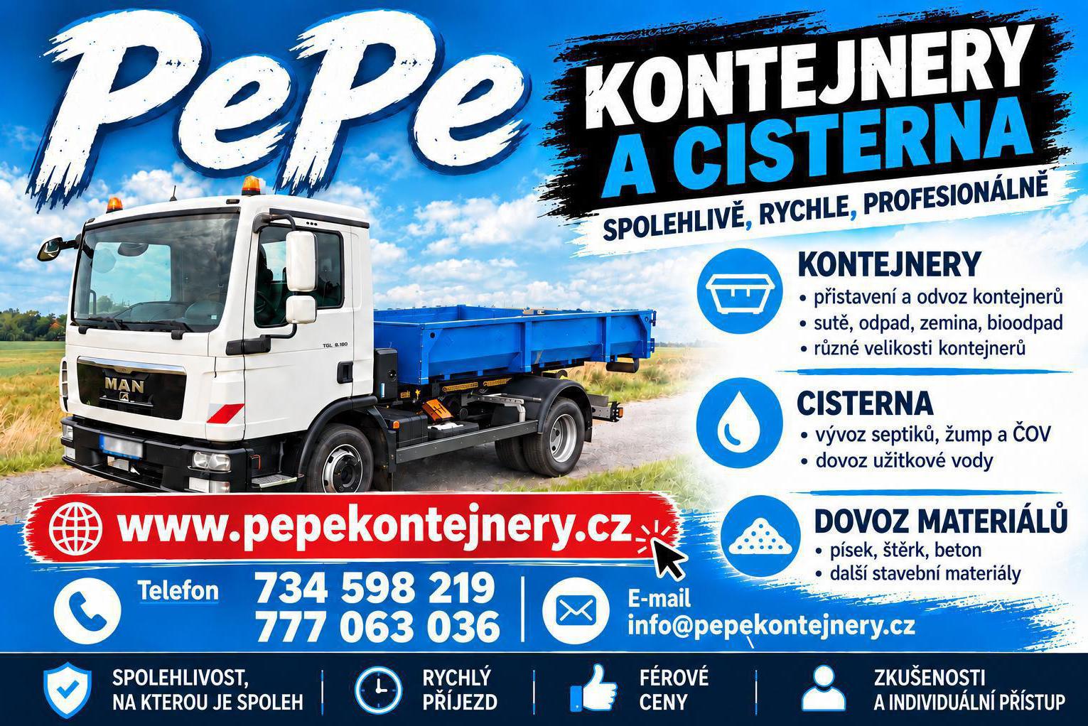 PePe kontejnery