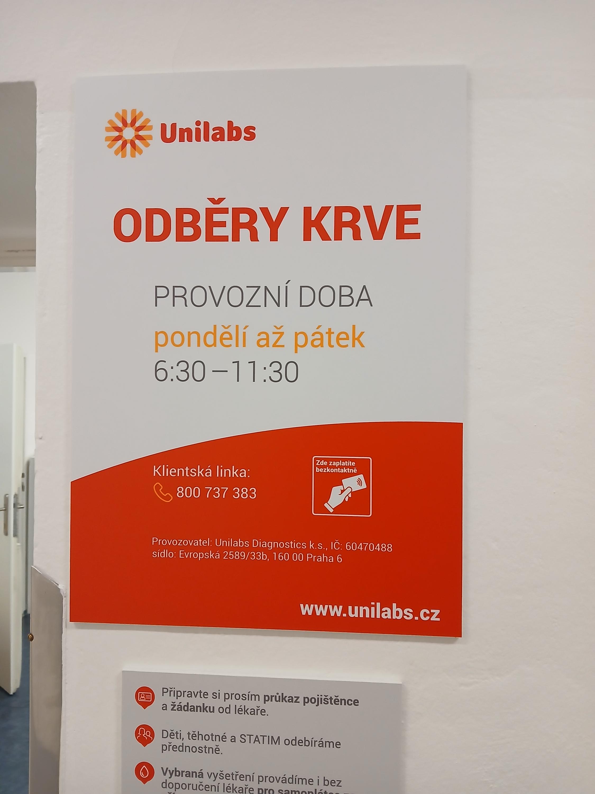 Unilabs (AeskuLab) - odběry krve foto 1
