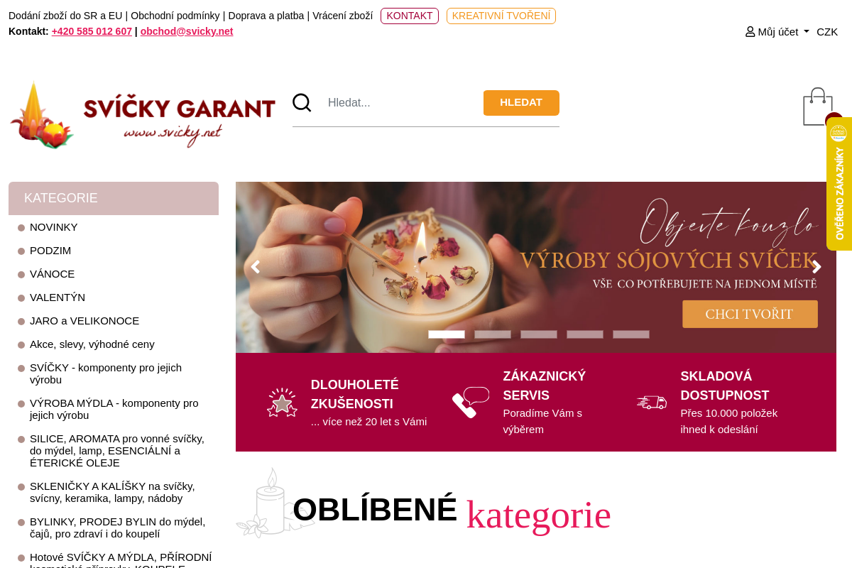 Svíčky Garant