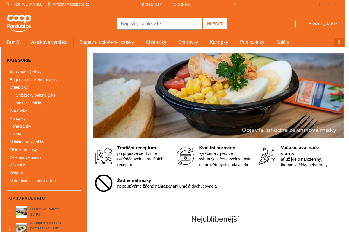 COOP Pardubice, družstvo - výrobna lahůdek