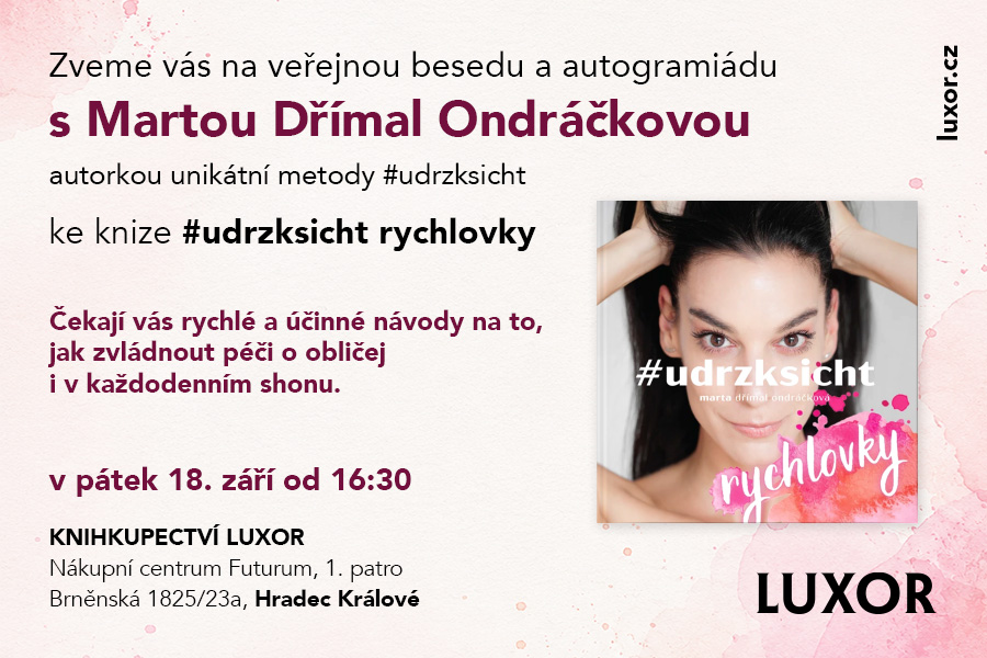 Beseda a autogramiáda #udrzksicht rychlovky