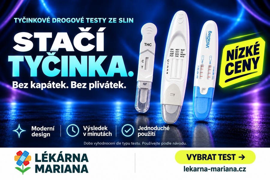 Drogové testy ze slin - moderní a rychlé tyčinky