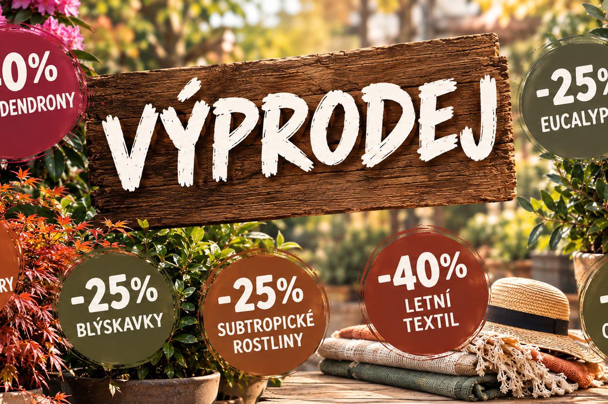 VÝPRODEJ AŽ -50 %