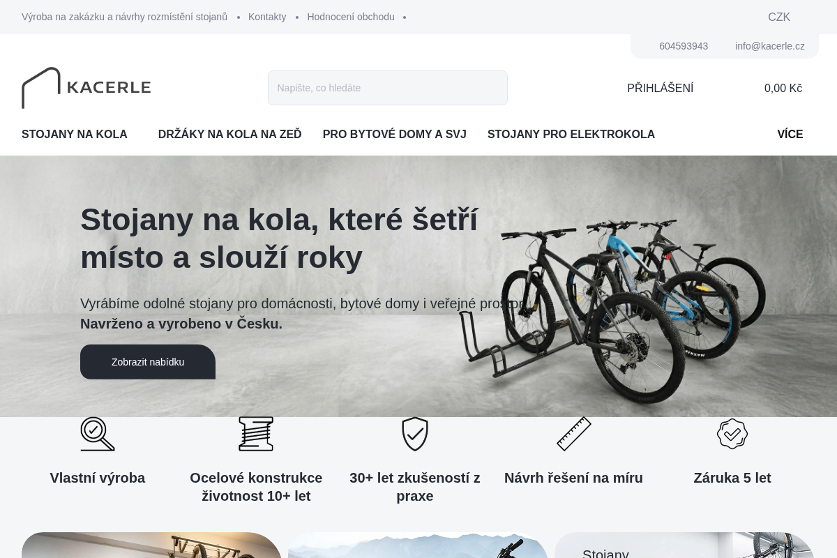 KACERLE - stojany na kola