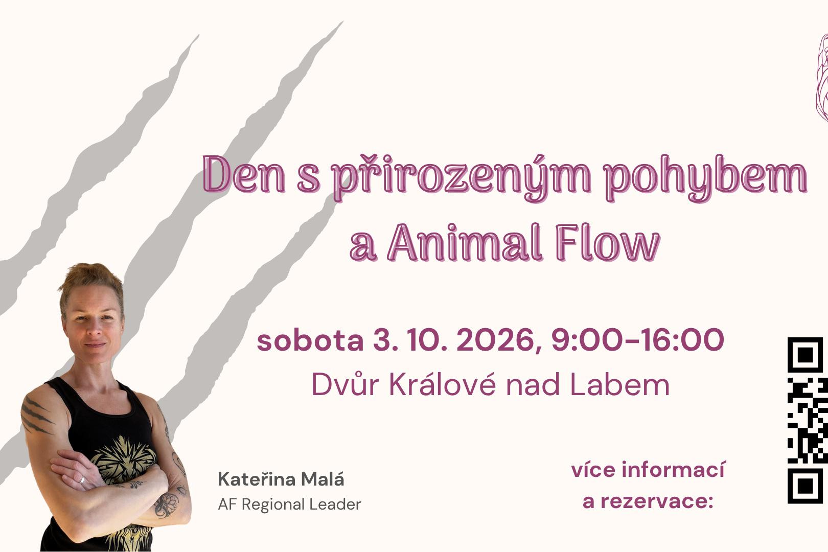 Den s přirozeným pohybem a Animal Flow