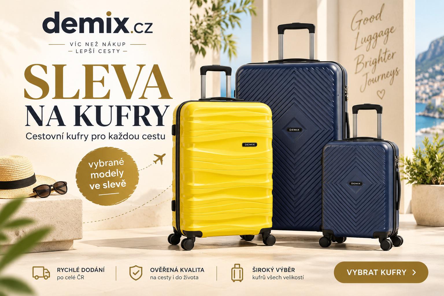 Designové kvalitní cestovní kufry na vaše cesty.