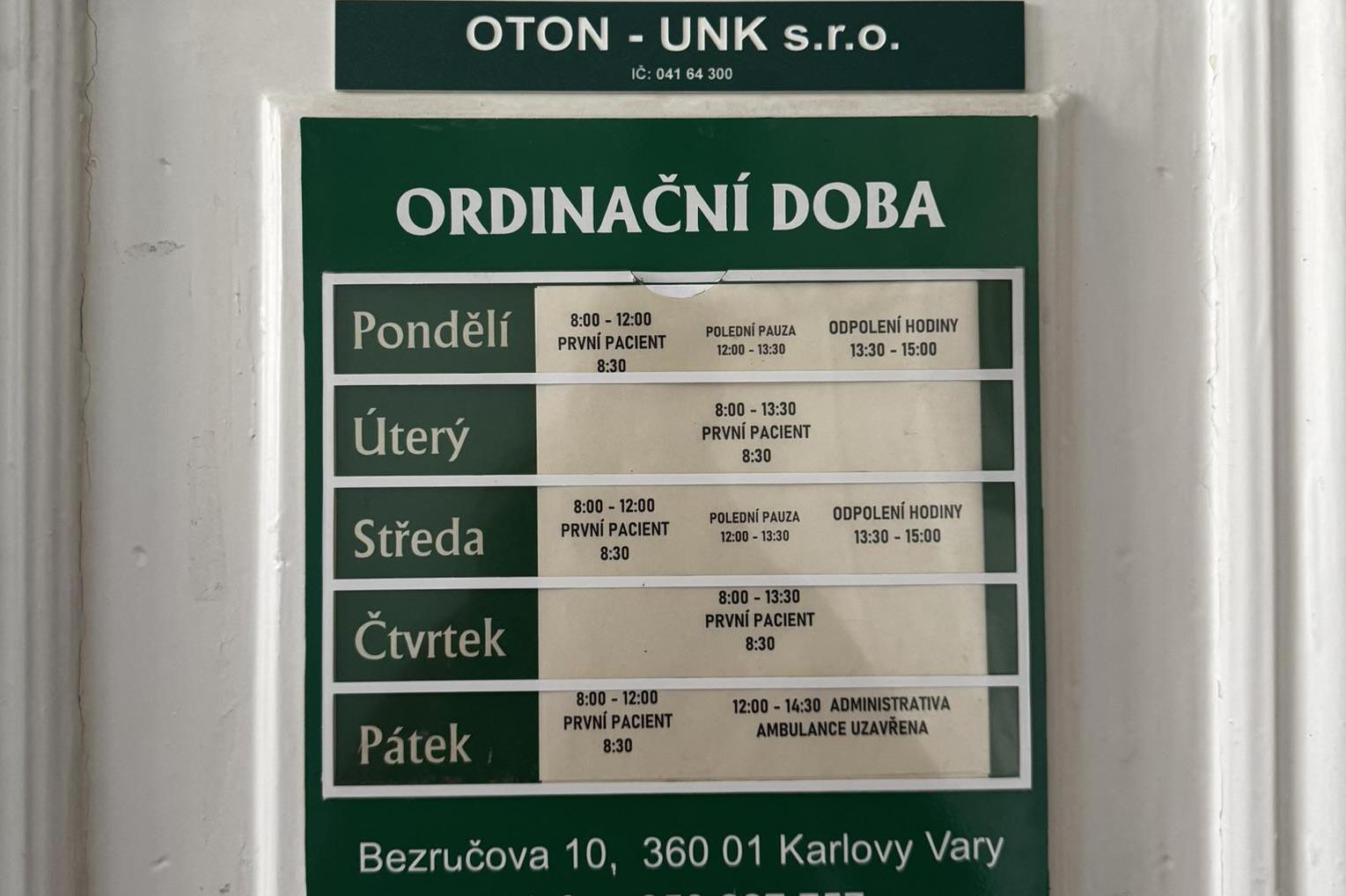 MUDr. Ondřej Nýdl - OTON-UNK s.r.o. foto 1