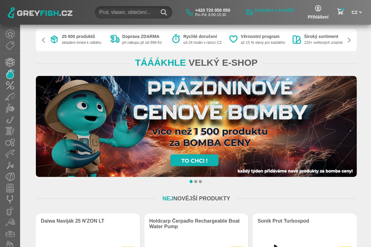 Greyfish.cz - Široký výběr rybářských potřeb ihned k odběru