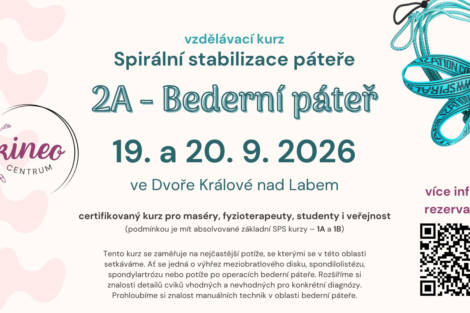 vzdělávací kurz metody SPS - 2A - Bederní páteř