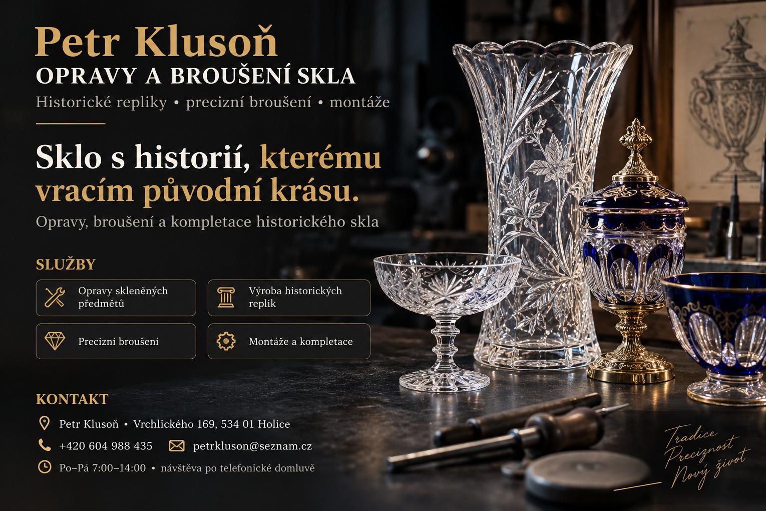Broušení a opravy skla
