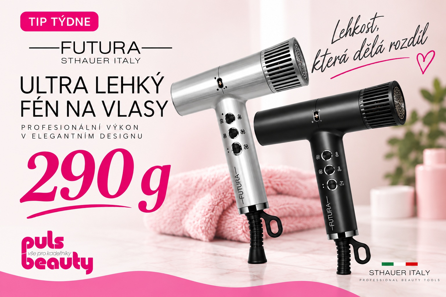 Lehký fen na vlasy Futura 290 g