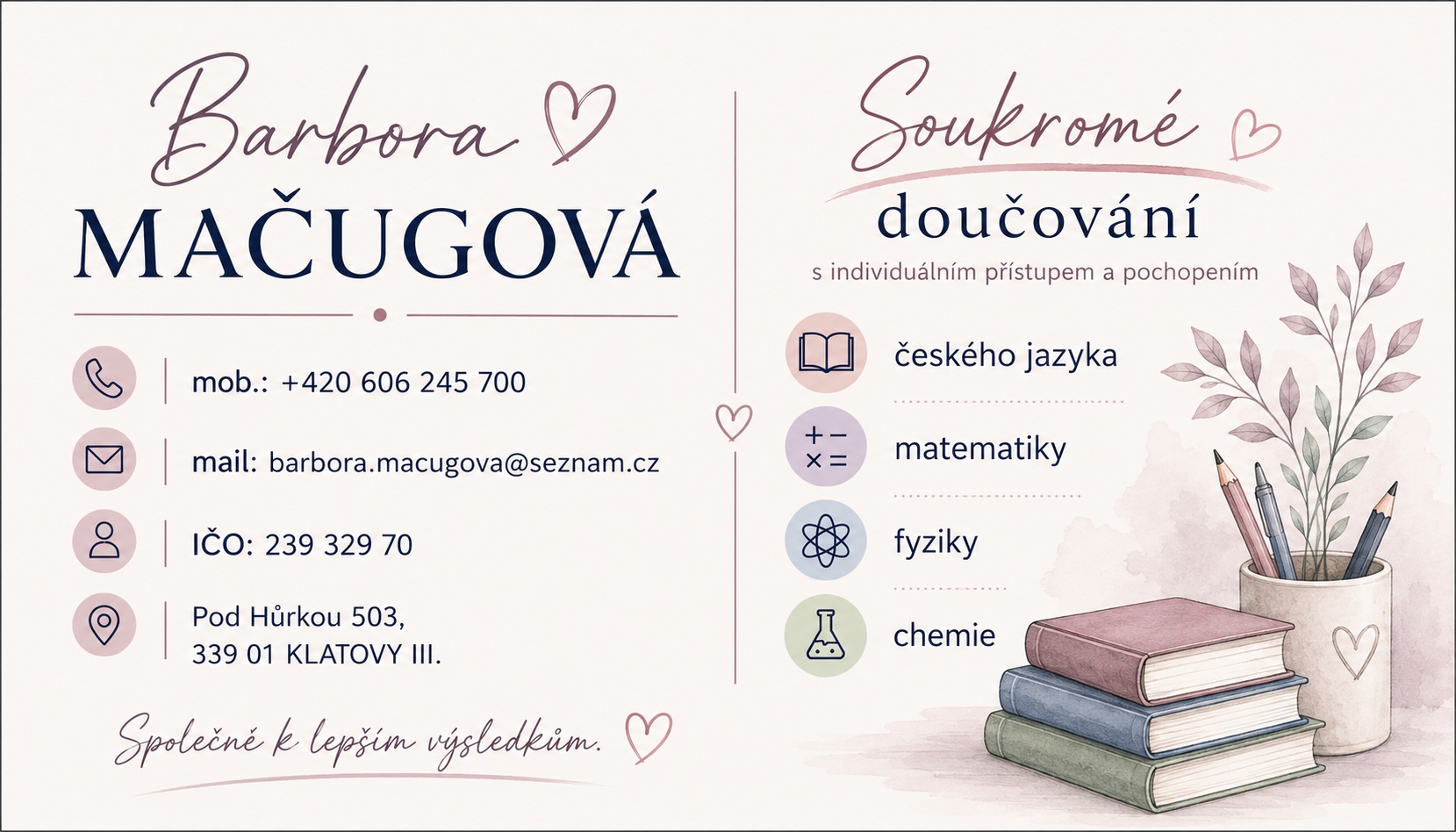 Barbora MAČUGOVÁ - soukromé doučování foto 3