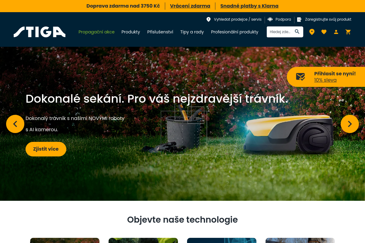 Stiga.com/cz