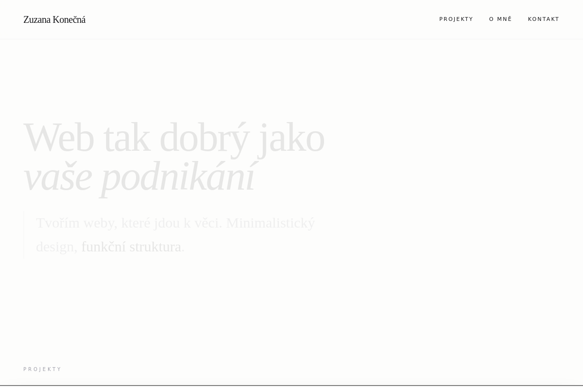 Zuzana Konečná - Webdesign