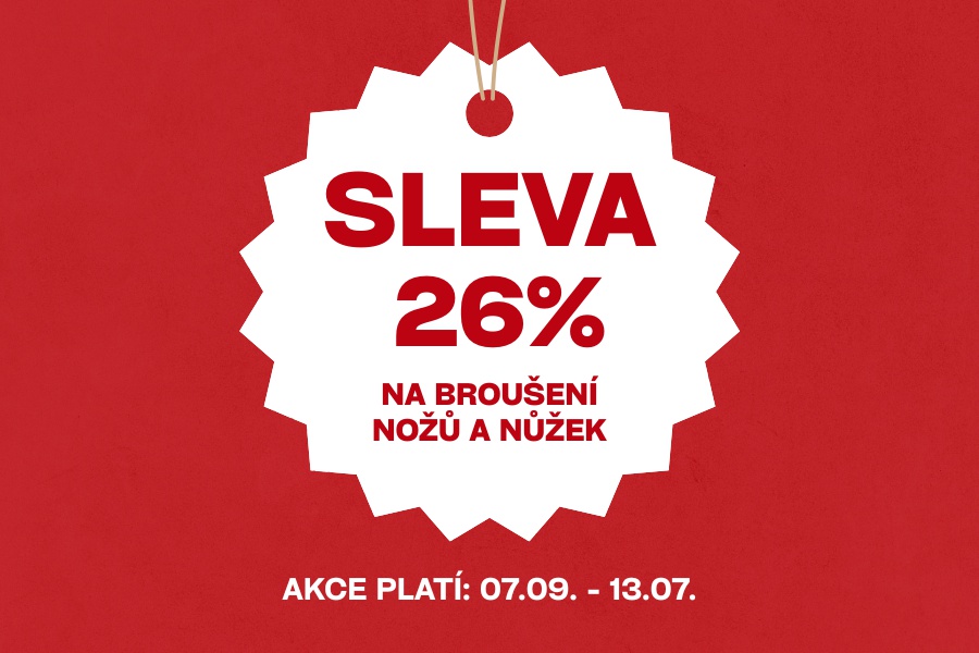 Sleva na broušení nožů a nůžek