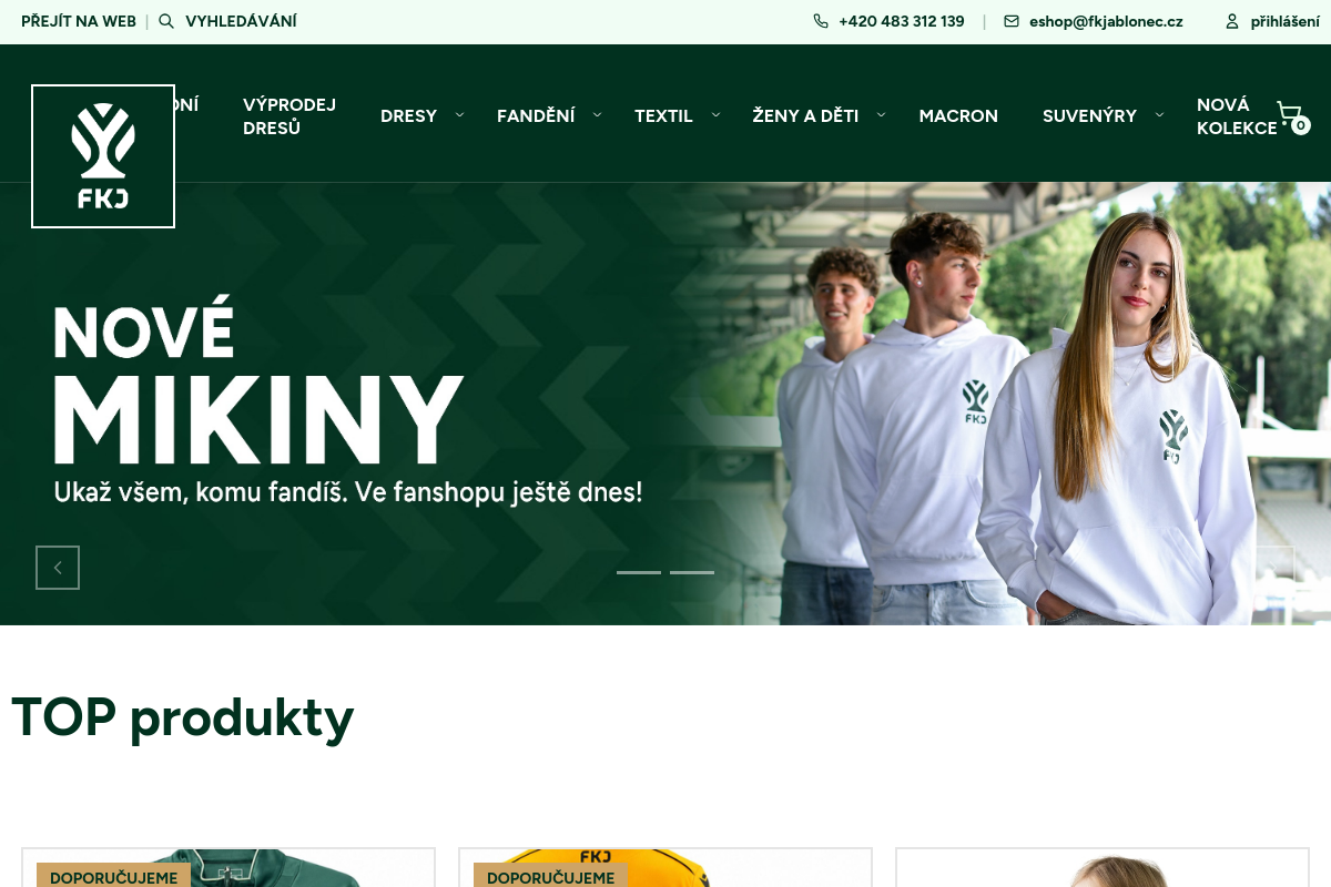 Fanshop FK Jablonec