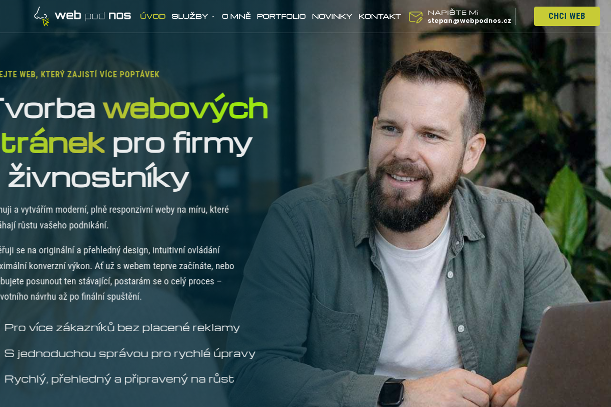Web pod nos