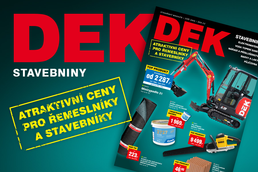 Zářijový Stavařský magazín DEK