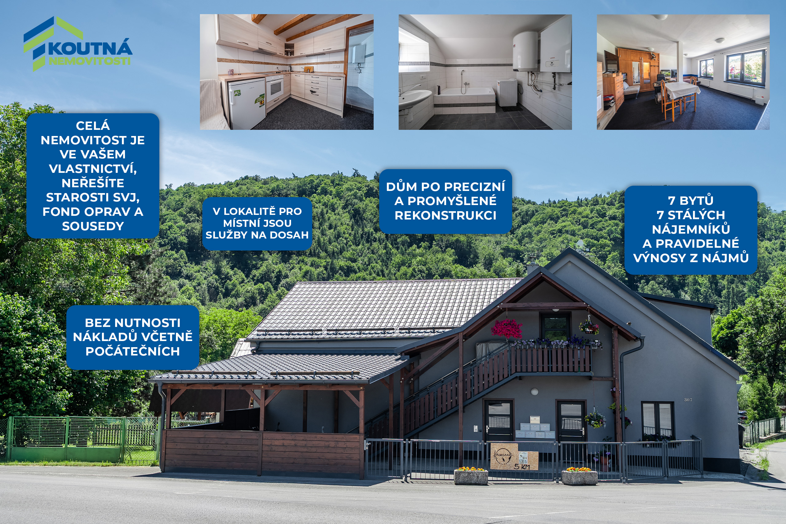 NA PRODEJ: 7x apartmán k investici, Nový-Jičín
