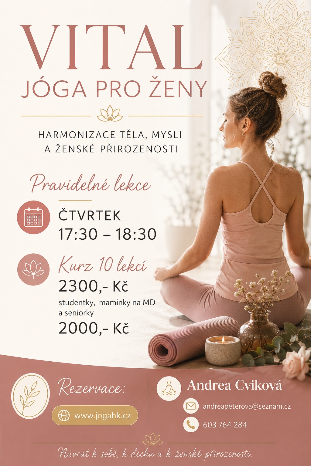 Jóga & Pilates & EFT & Regrese Andrea Cviková foto 2