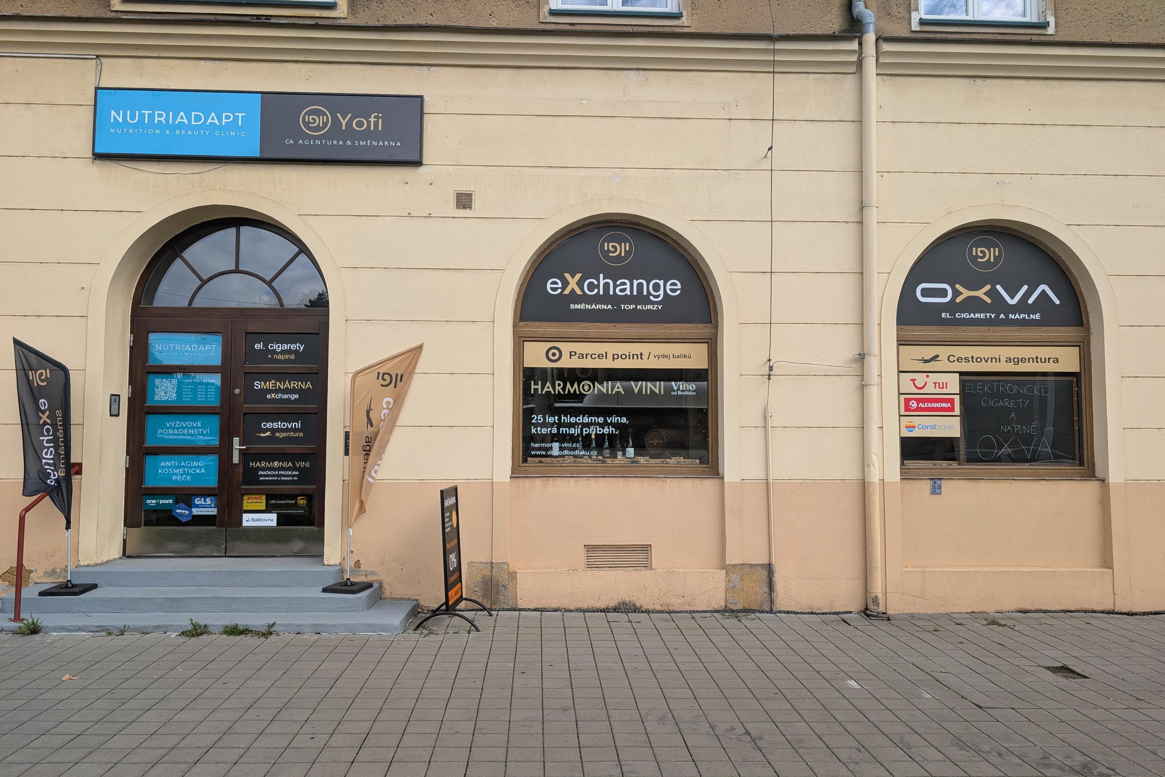YOFI elektronické cigarety ,směnárna a vinotéka