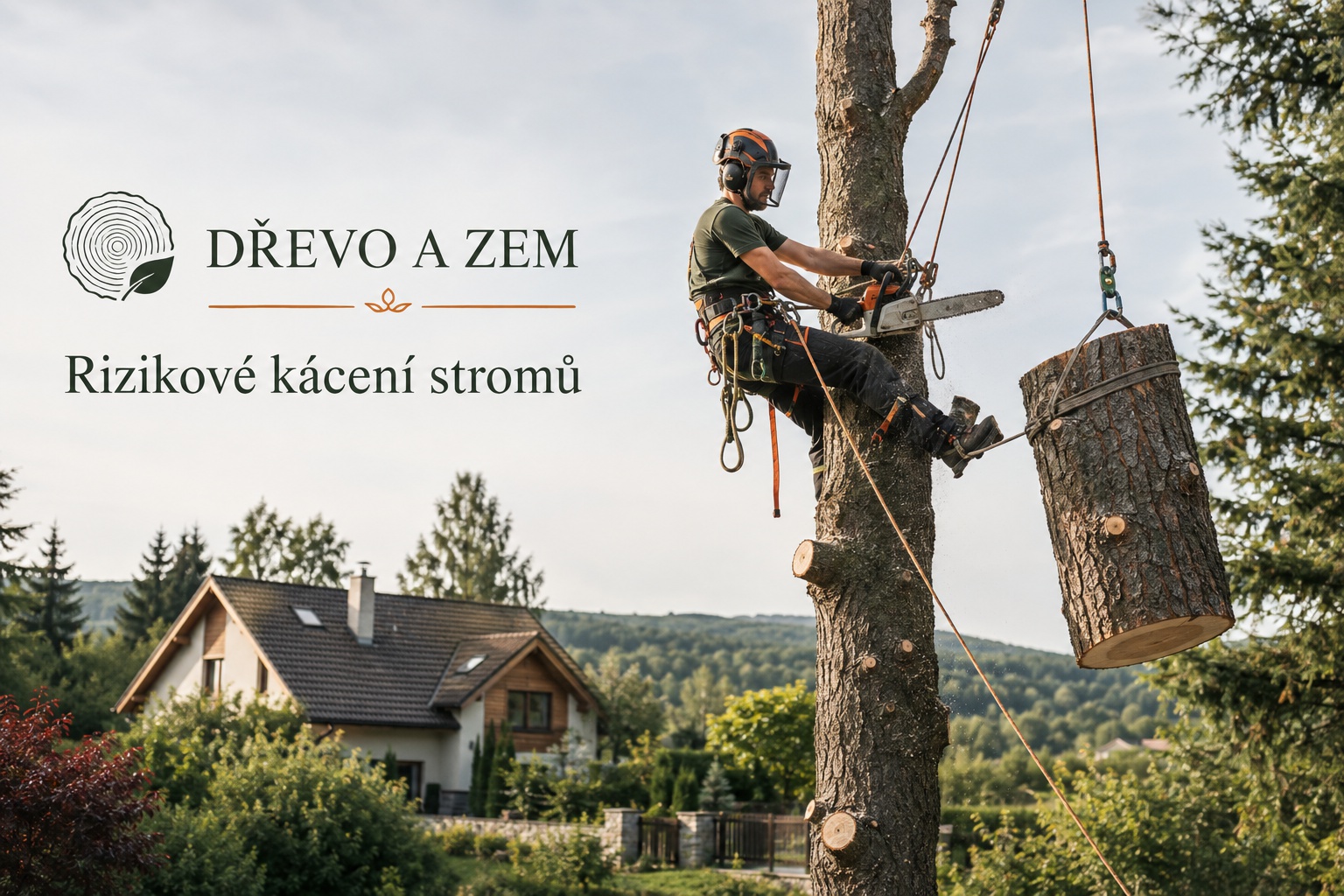 Bezpečné rizikové kácení stromů