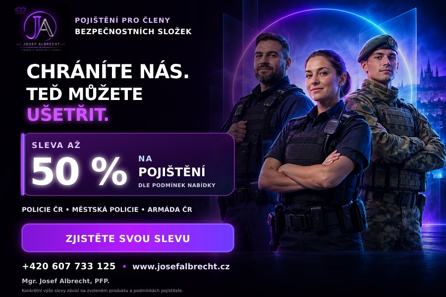 Sleva pro bezpečnostní složky ČR