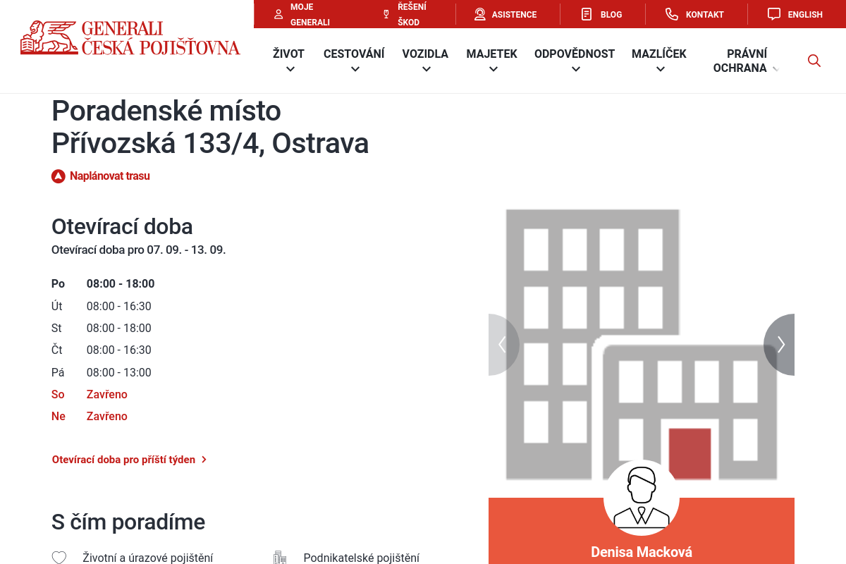 GENERALI ČESKÁ POJIŠŤOVNA foto 1