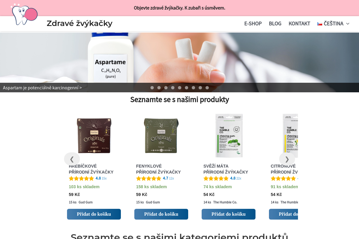 Zdravé žvýkačky